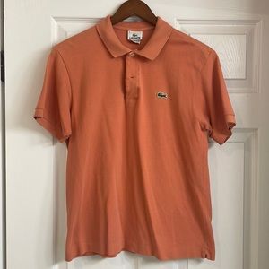Lacoste orange polo